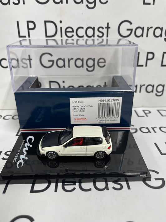 HOBBY JAPAN Honda Civic EG6 Mesh Wheels White 1:64 Diecast