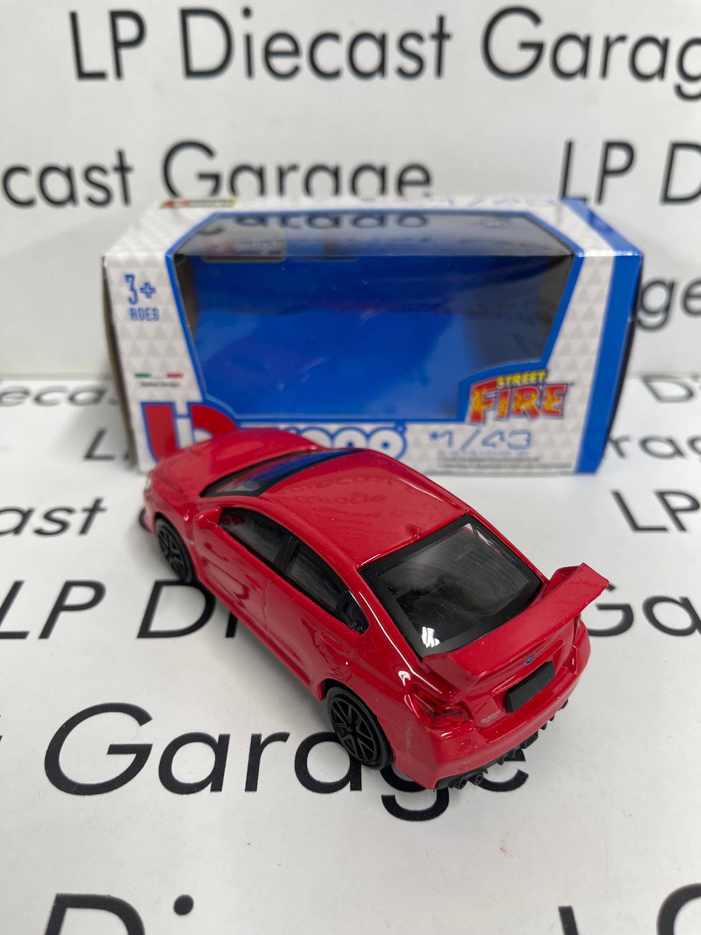 BURAGO 2017 Subaru WRX STi Red 1:43 Diecast Street Fire