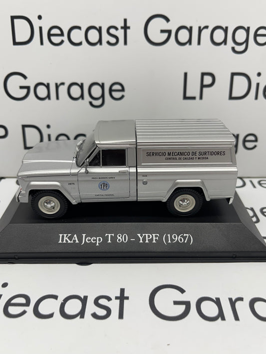 EDICOLA 1970's Jeep J10 J20 Truck with Bed Cap Silver 1:43 Diecast