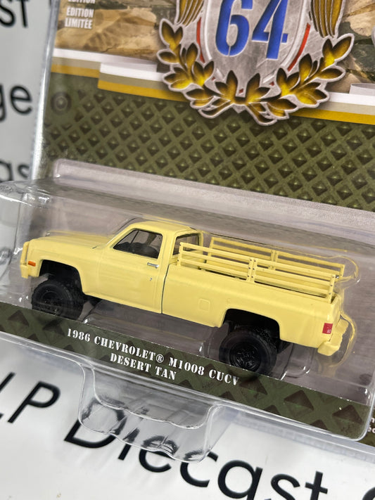 GREENLIGHT 1986 Chevrolet Silverado M1008 CUCV Desert Tan 1:64 Diecast Battalion