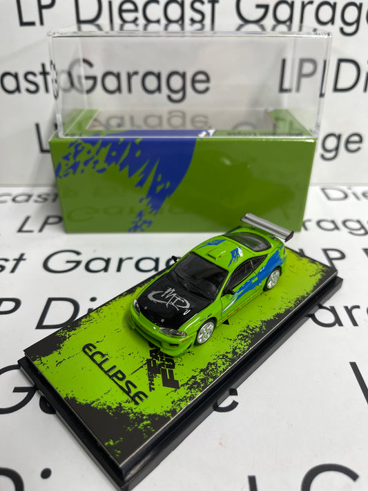 TRANSCEND MODEL 1995 Mitsubishi Eclipse Green 1:64 Diecast Fast & Furious