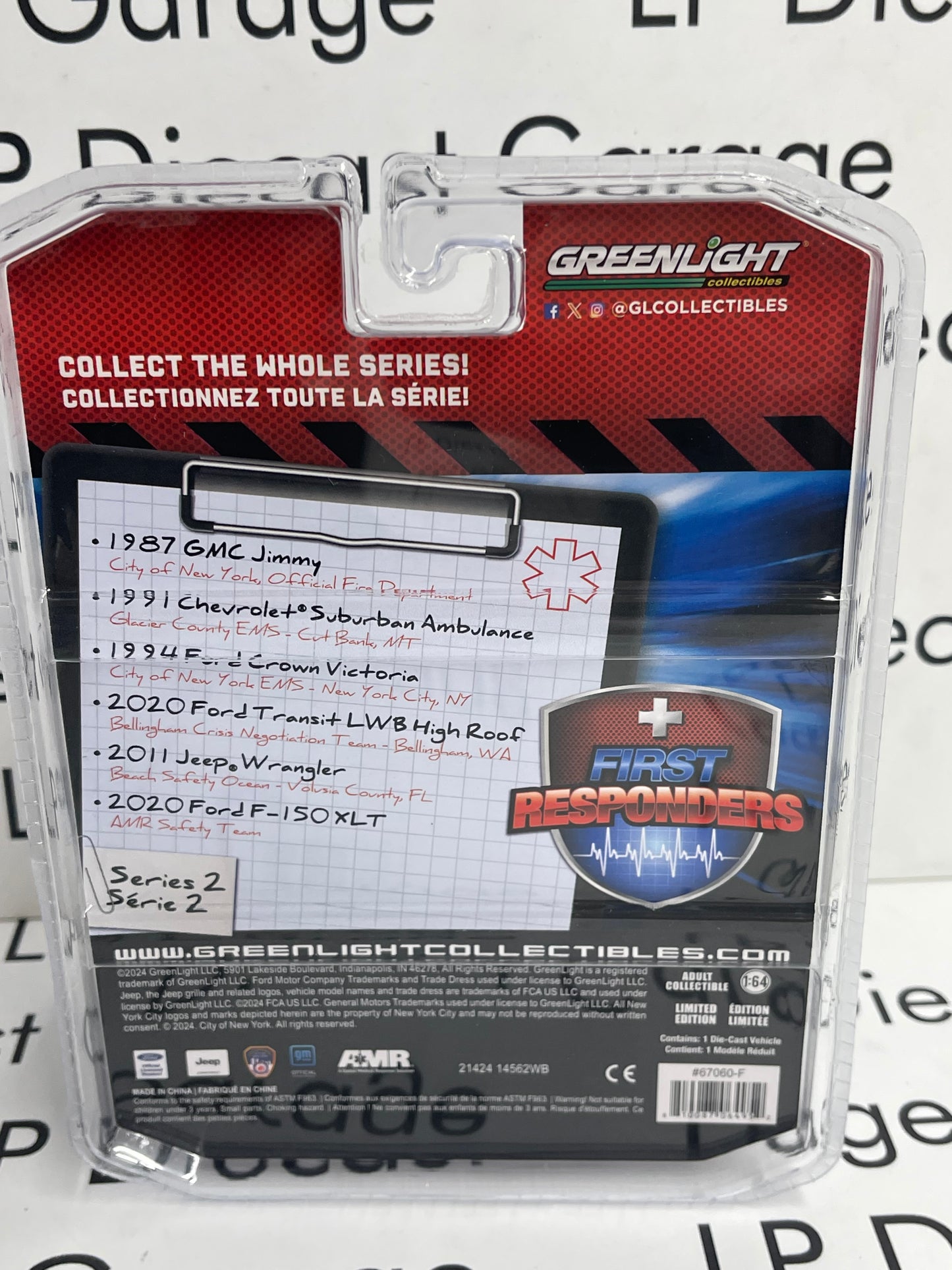 GREENLIGHT 2020 Ford F-150 XLT AMR Safety Team 1:64 Diecast First Responders
