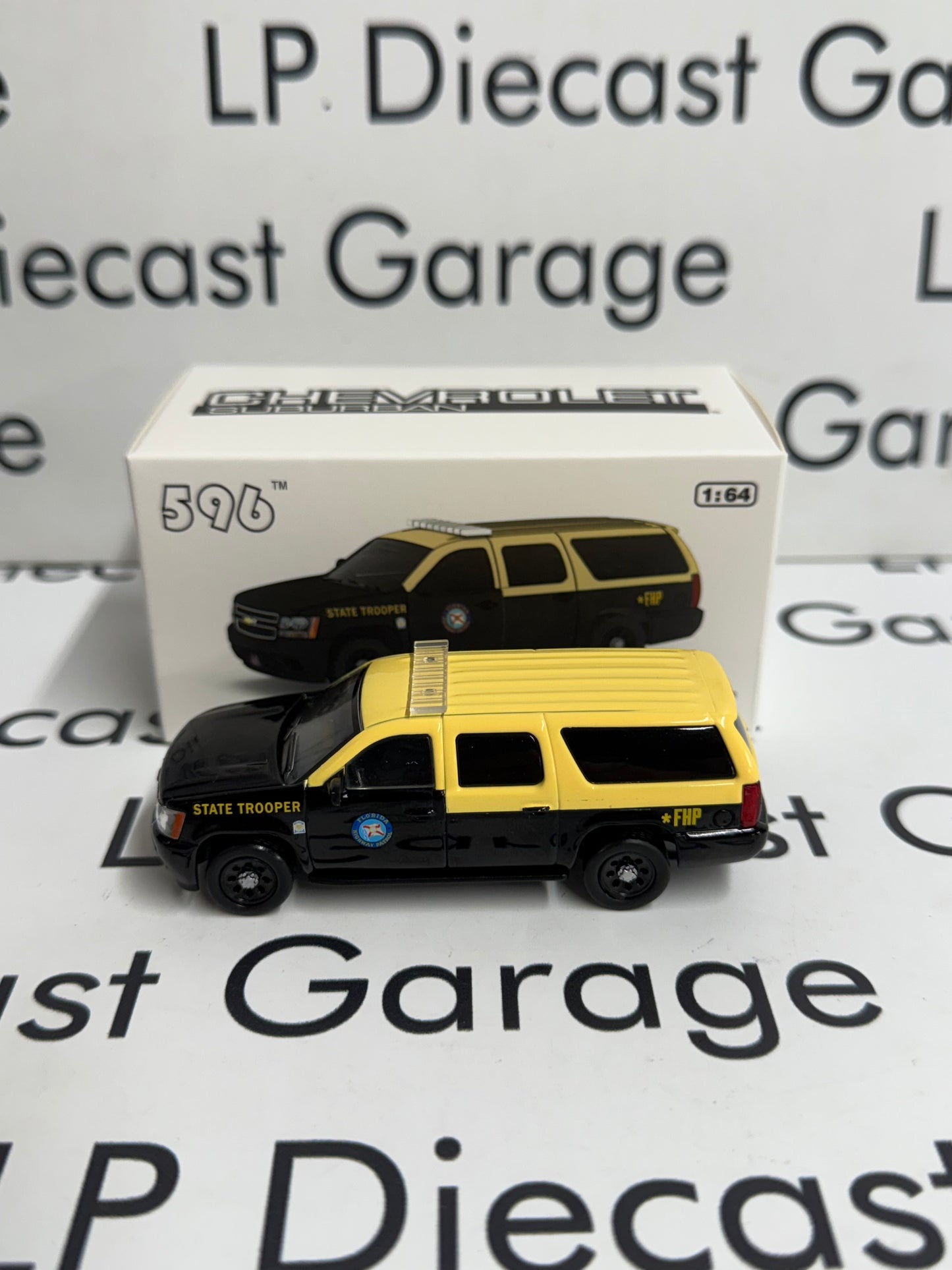 596 Model Chevrolet Suburban Florida Highway Patrol Police 1:64 Diecast