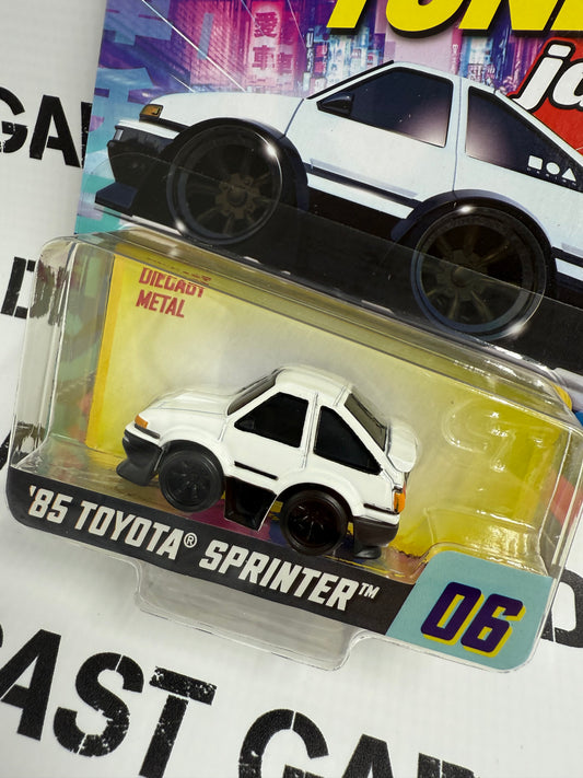 CARTUNED '85 Toyota Sprinter White JDM 1:64 Diecast Series 1