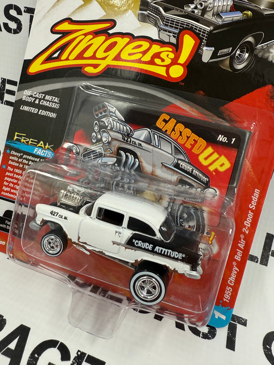 JOHNNY LIGHTNING 1955 Chevy Bel Air Gassed Up 1:64 Diecast Street Freaks