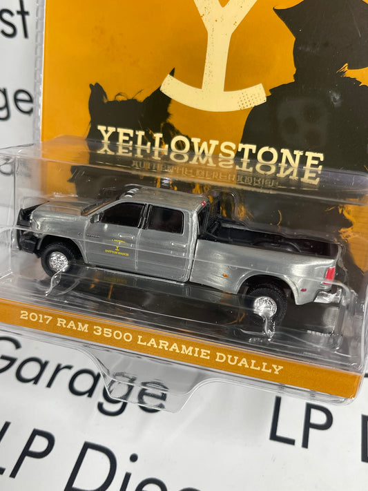 RAW CHASE GREENLIGHT 2017 Ram 3500 Laramie Dually Yellowstone 1:64 Diecast