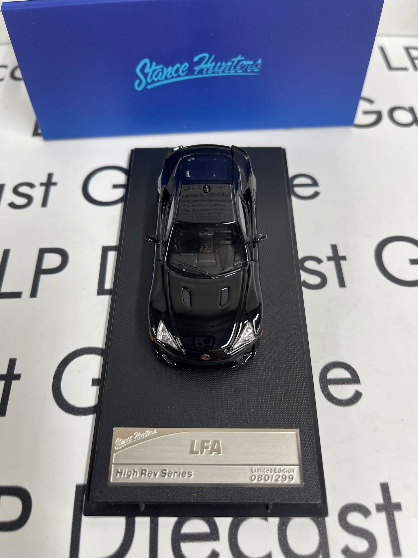 STANCE HUNTERS 2012 Lexus LFA Black 1:64 Resin Model High Rev Series