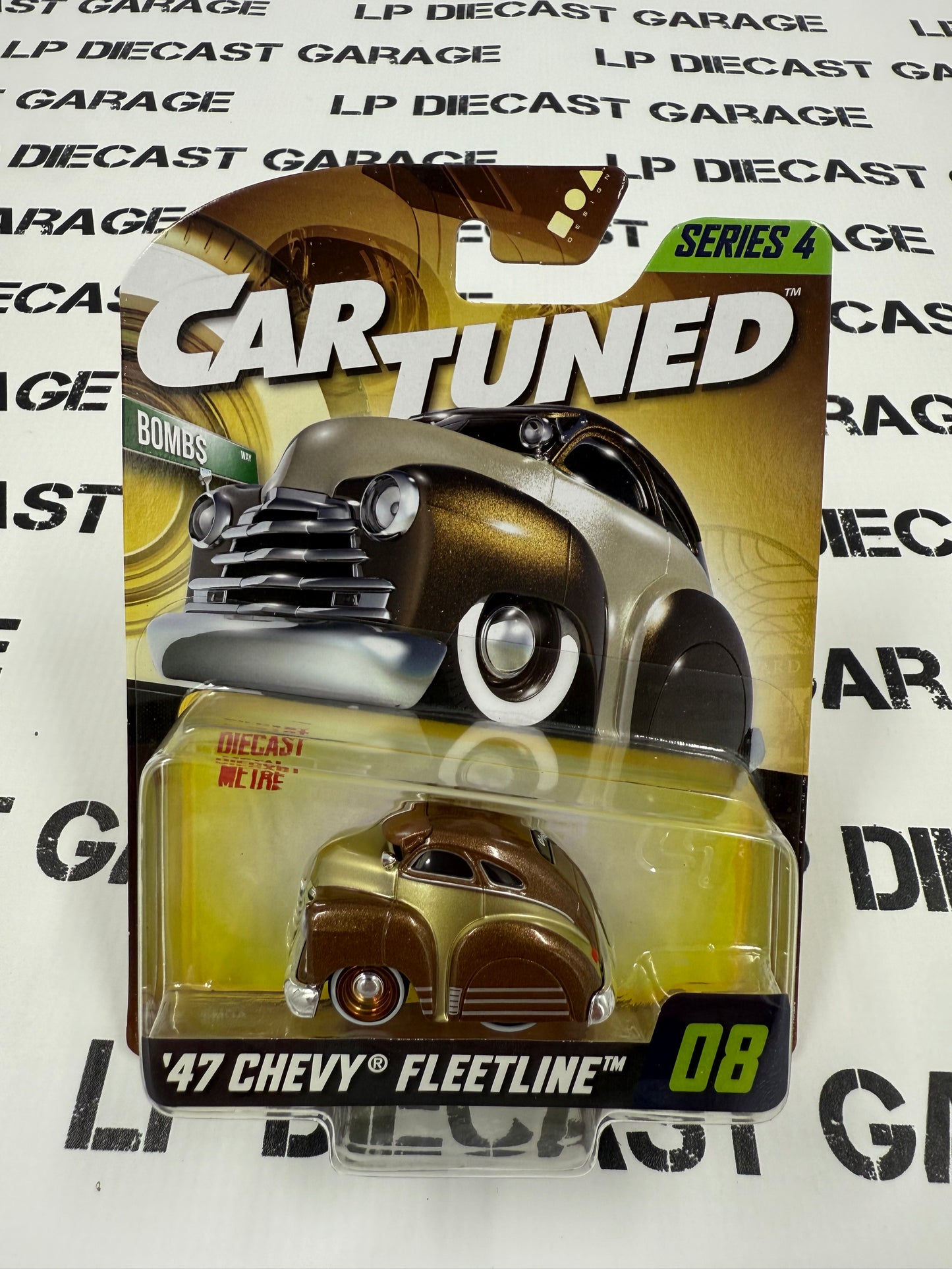CARTUNED '47 Chevy Fleetline Brown 1:64 Diecast Series 4