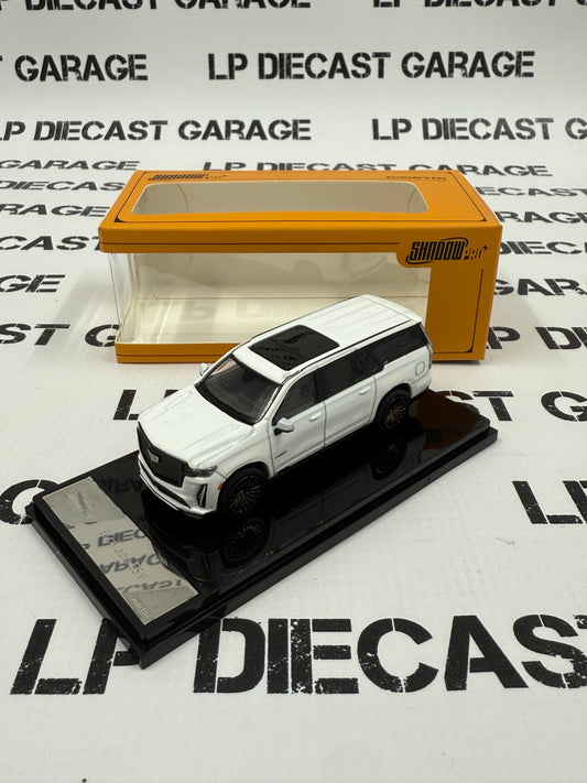 GCD Shadow PRO 2023 Cadillac Escalade ESV White 1:64 Diecast