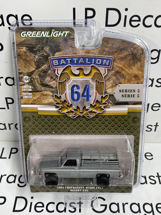 RAW CHASE GREENLIGHT 1986 Chevrolet Silverado M1008 CUCV 1:64 Diecast Battalion