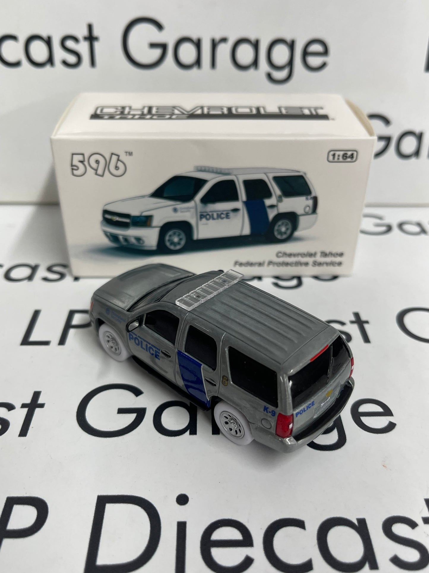 RAW CHASE 596 Model Chevrolet Tahoe Federal Protective Service 1:64 Diecast