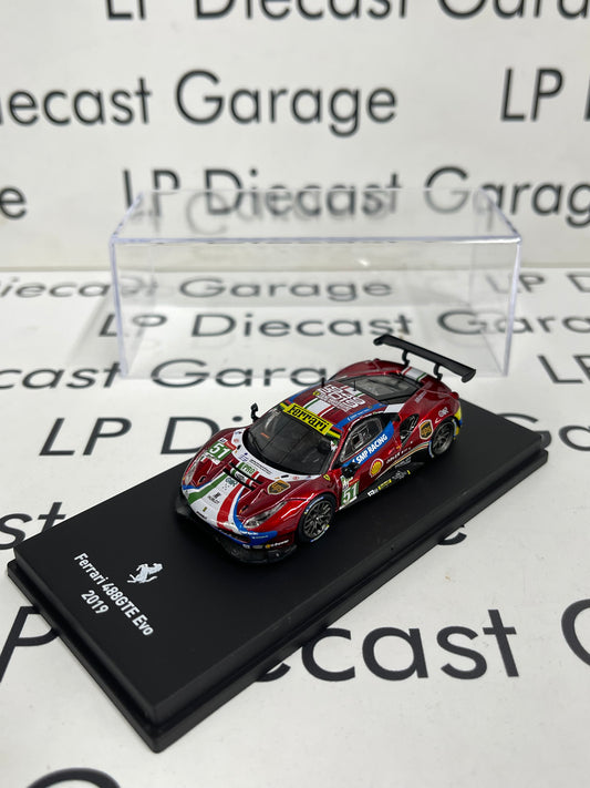 EDICOLA 2019 Ferrari 488GTE Evo 1:64 Diecast w/ Display Case