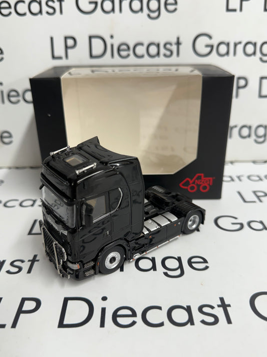 NZG Models 2017 Scania S730 Semi Truck Black 1:64 Diecast