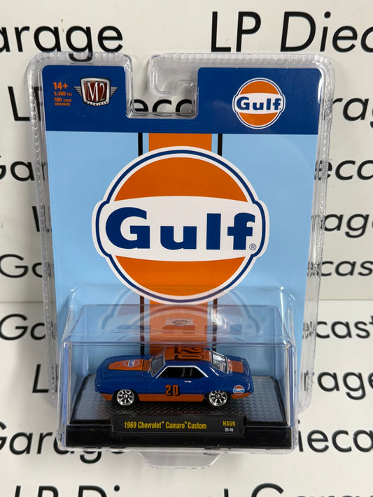 M2 1969 Chevrolet Camaro Custom Gulf #20 1:64 Diecast
