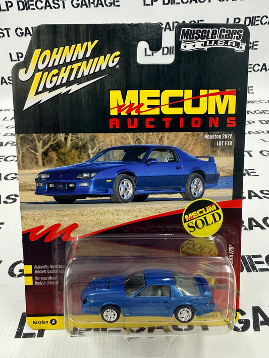 JOHNNY LIGHTNING 1992 Chevrolet Camaro Z28 Blue 1:64 Diecast Mecum