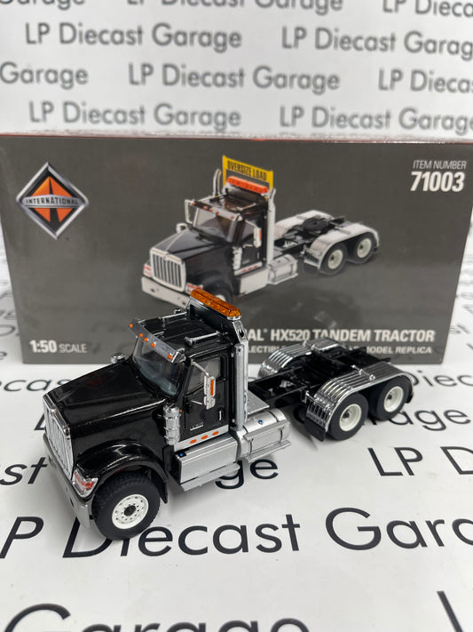 DIECAST MASTERS International HX520 Tandem Tractor Black Semi 1:50 Diecast