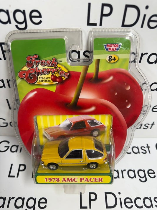 MOTOR MAX 1978 AMC Pacer Yellow Fresh Cherries 1:64 Diecast