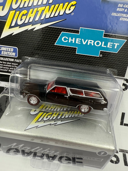 JOHNNY LIGHTNING 1965 Chevrolet Malibu Wagon Black 1:64 Diecast Collector Tins