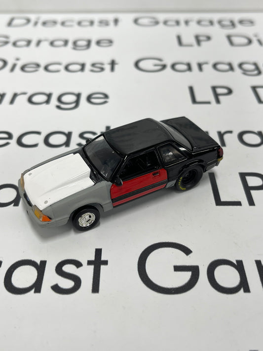 GREENLIGHT 1987 Ford Mustang LX Project Car Black with Primer 1:64 Diecast *LOOSE* Flaws