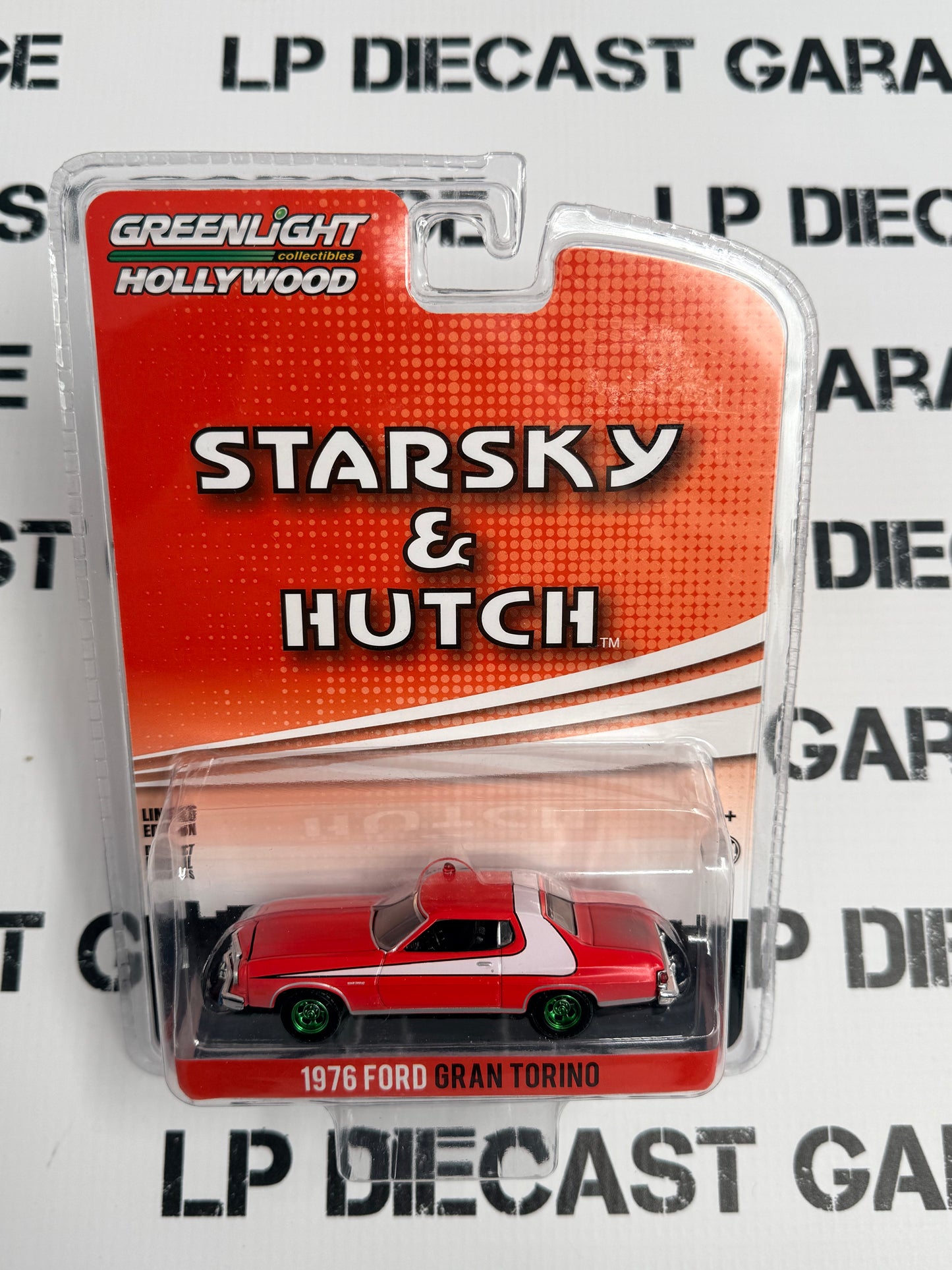 CHASE GREENLIGHT 1976 Ford Gran Torino Starsky & Hutch 1:64 Diecast