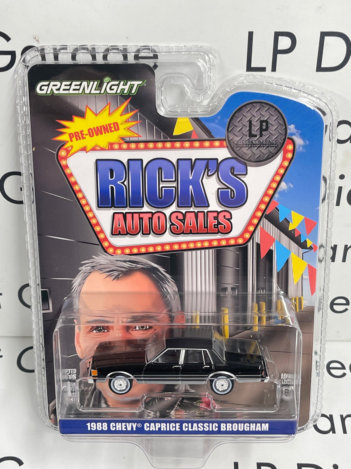 GREENLIGHT 1988 Chevrolet Caprice Classic Black LP Exclusive 1:64 Diecast Ricks Auto Sales
