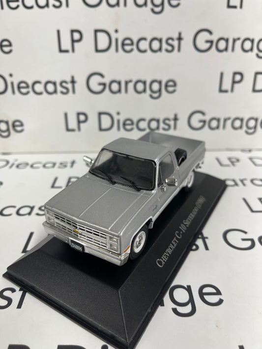 EDICOLA 1986 Chevrolet C-10 Silverado Silver Truck 1:43 Diecast
