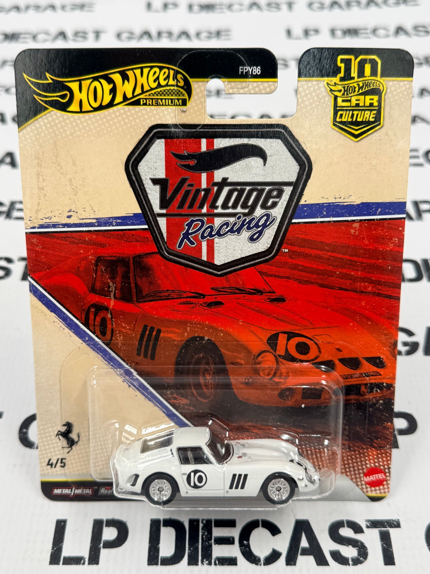 HOT WHEELS Ferrari 250 GTO Vintage Racing 1:64 Diecast