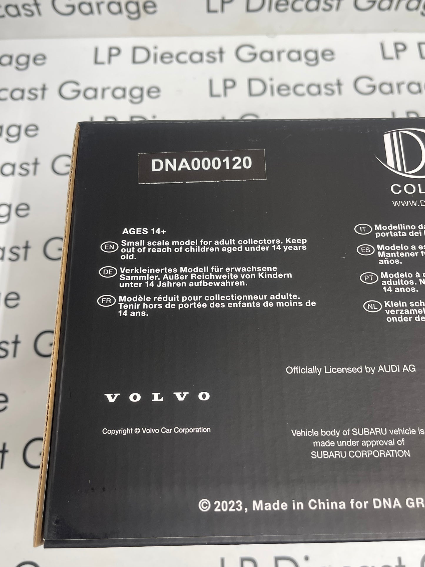 DNA Collectibles 2006 Subaru Legacy Touring Wagon STI S402 Black 1:18 Scale Resin Model