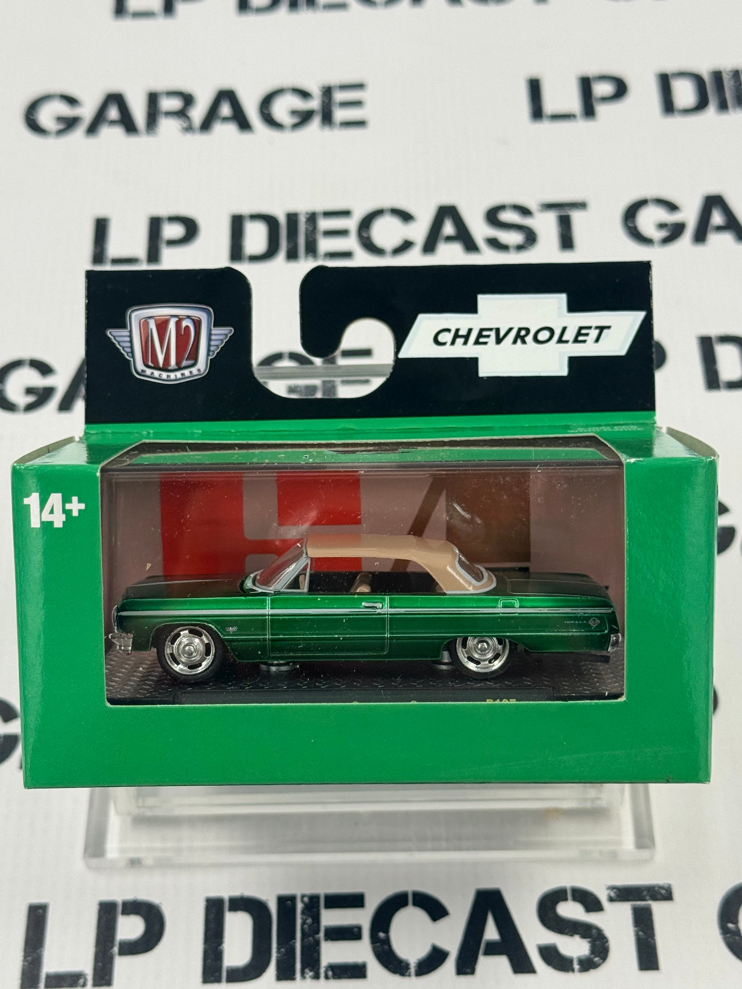 M2 1964 Chevrolet Impala Convertible Green 1:64 Diecast