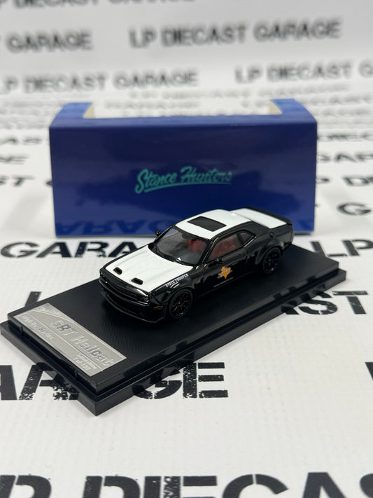 STANCE HUNTERS 2023 Dodge Challenger SRT Hellcat Texas State Trooper 1:64 Diecast