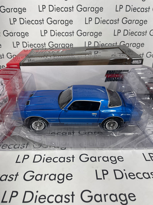 AUTO WORLD 1978 Pontiac Firebird Formula Martinique Blue 1:18 Diecast