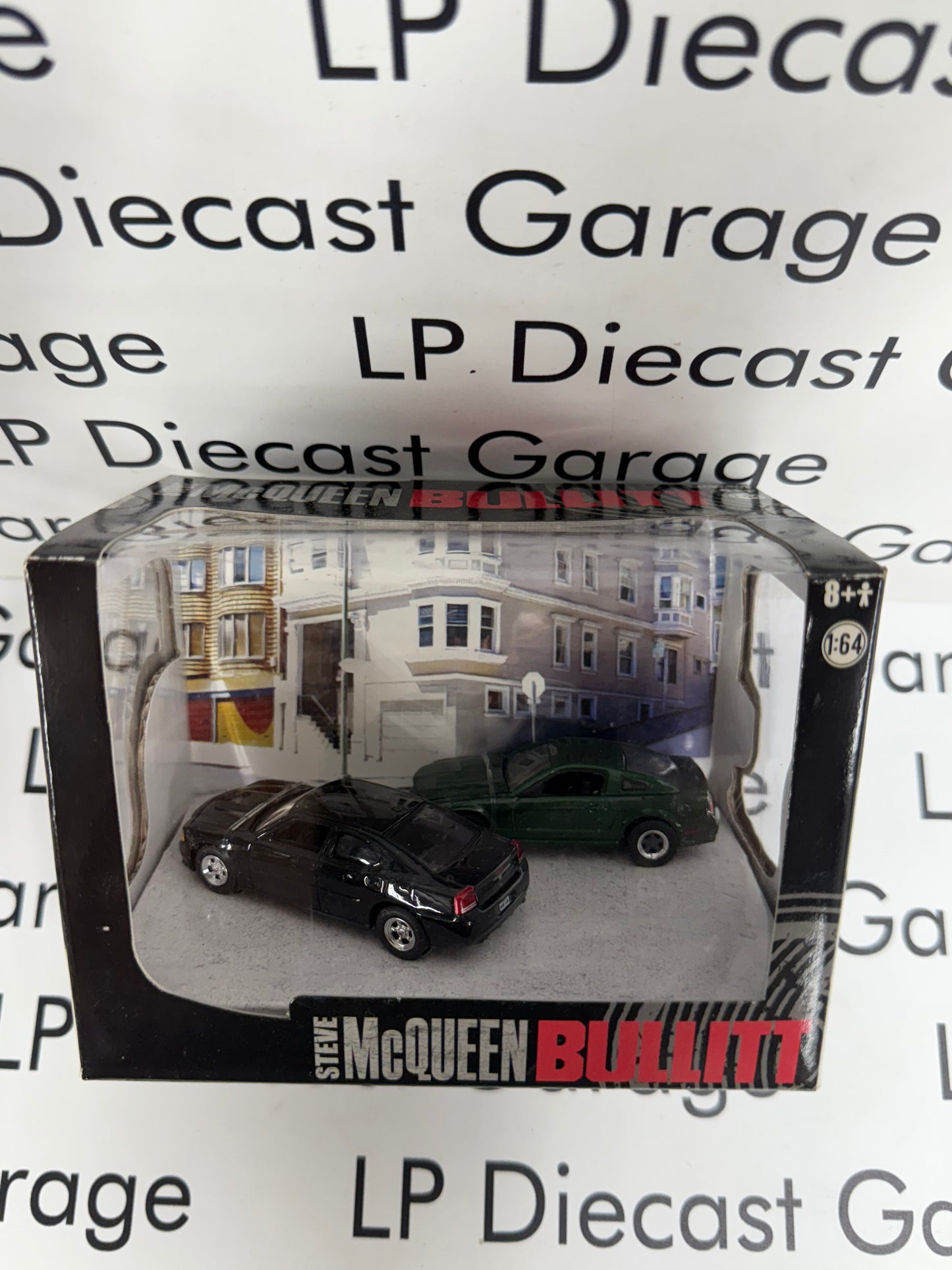 GREENLIGHT Bullitt 2 Pack Ford Mustang & Dodge Charger 1:64 Diecast