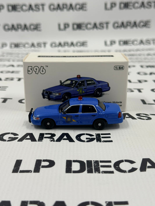 596 Model Ford Crown Victoria Michigan State Police 1:64 Diecast