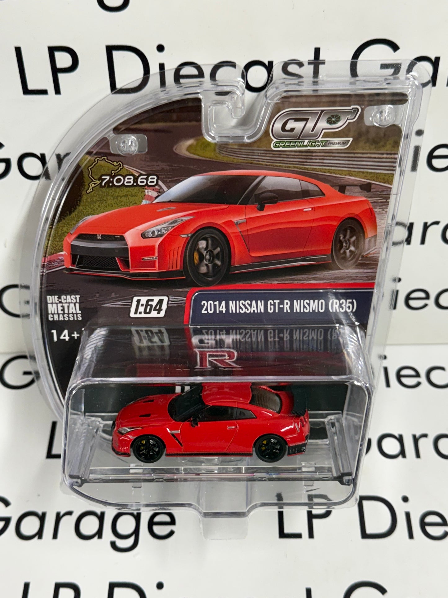 GREENLIGHT 2014 Nissan GT-R Nismo R35 Red 1:64 Diecast Exclusive