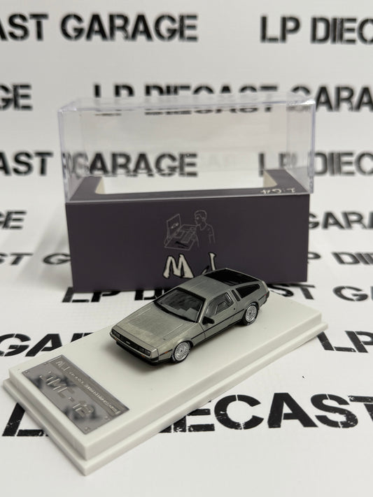 MJ Models DMC-12 Delorean Stainless Steel Factory Car 1:64 Diecast