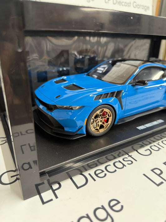 GT SPIRIT 2024 Ford Mustang GTD Grabber Blue 1:18 Resin Model GT473