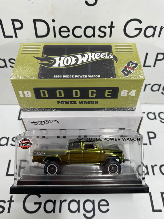 HOT WHEELS 1964 Dodge Power Wagon Green RLC Club 1:64 Diecast