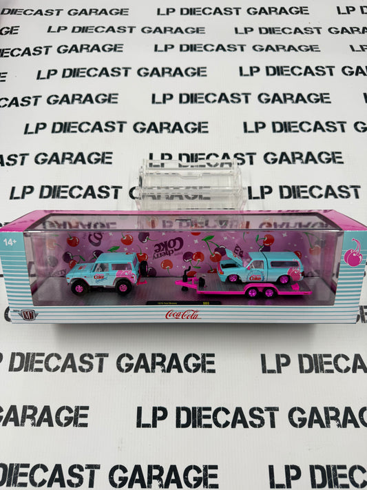 CHASE M2 Haulers 1976 Ford Bronco & 1995 Ranger Cherry Coke Coca Cola 1:64 Diecast