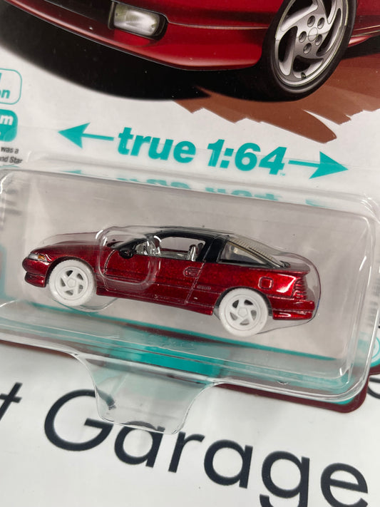 ULTRA RED CHASE AUTO WORLD 1991 Mitsubishi Eclipse GSX Red 1:64 Diecast Import Legends