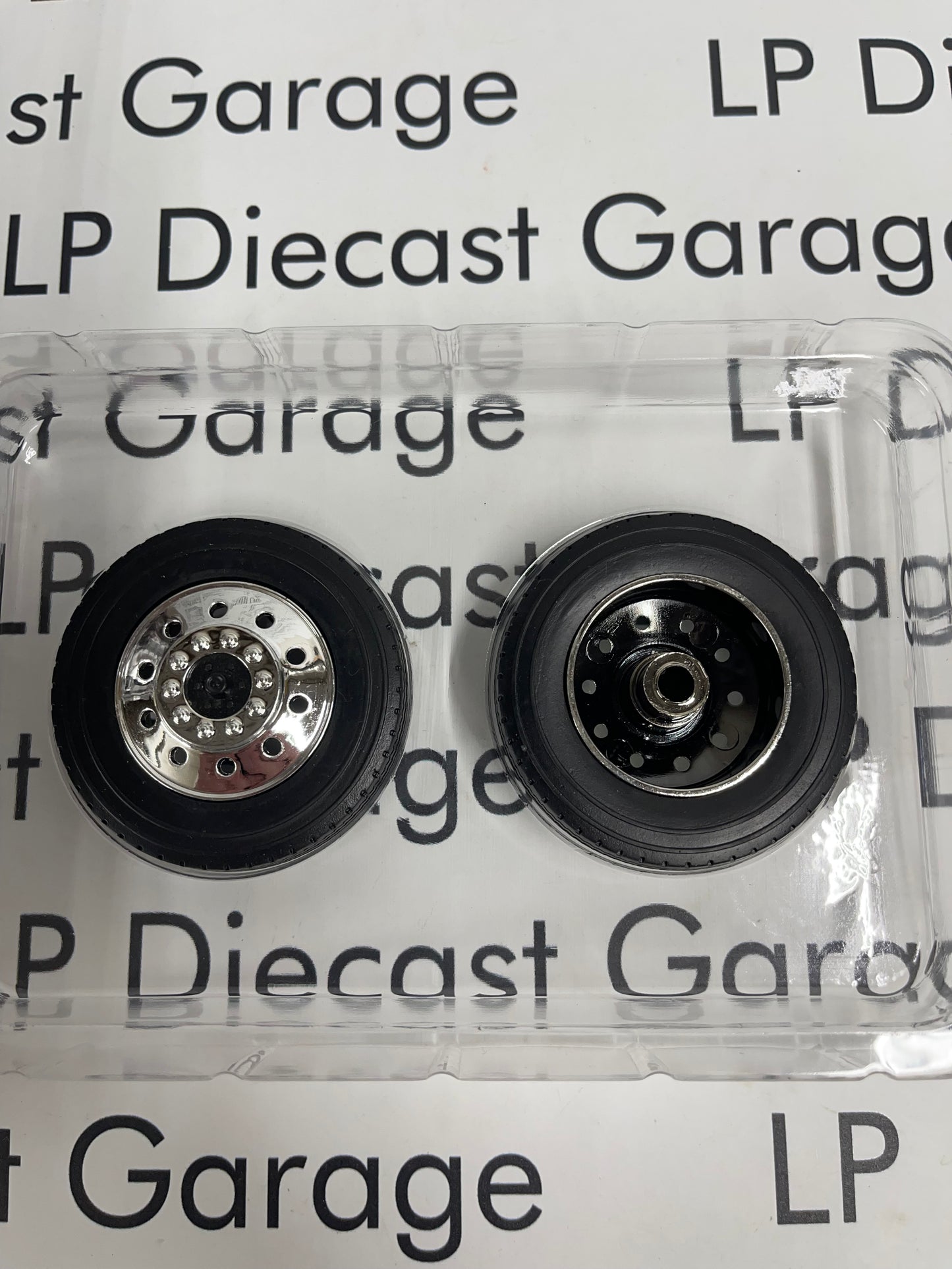 KK Scale Road Kings Chrome Semi Truck Wheels Front Set 1:18 Diecast