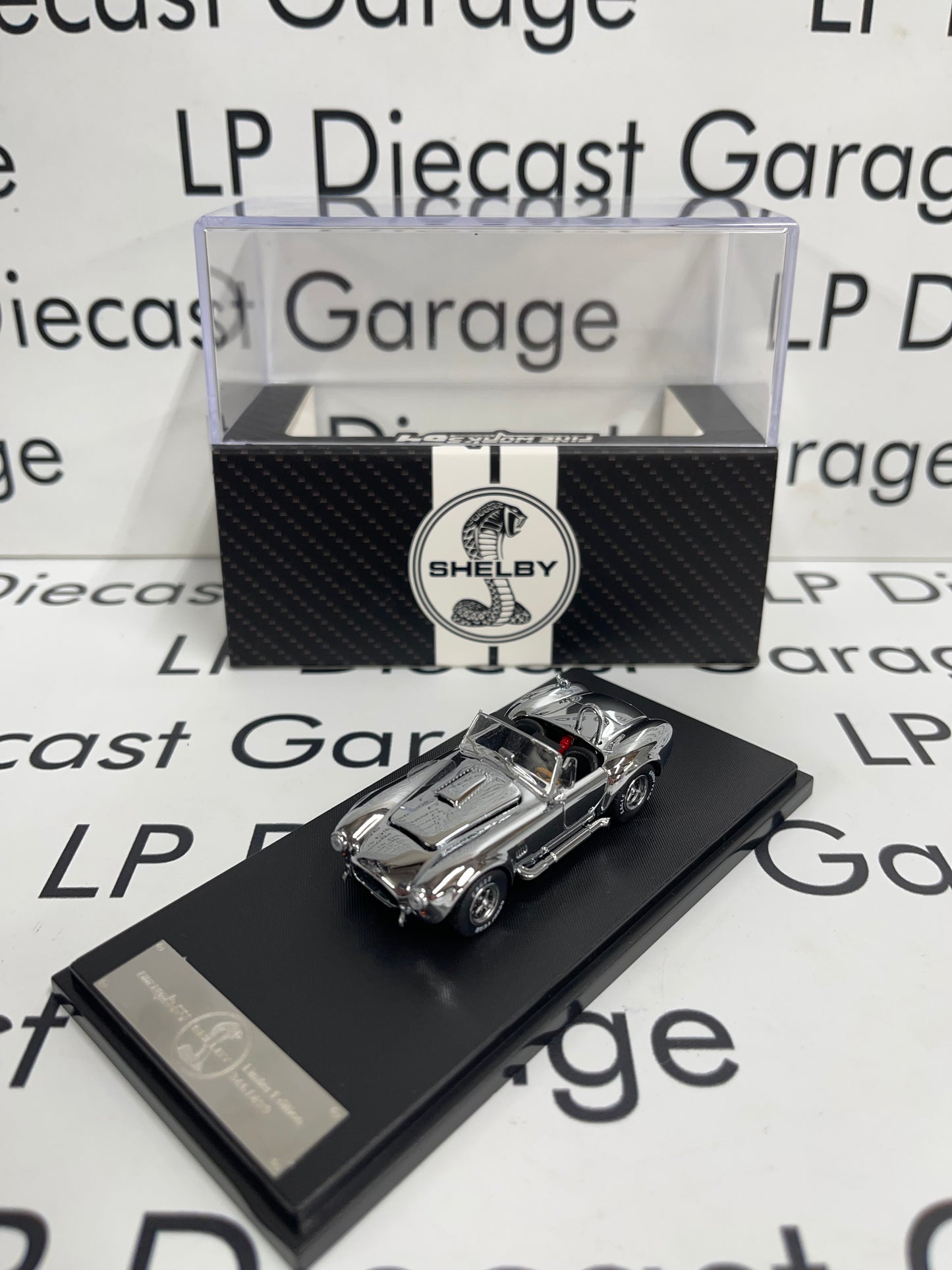 FINE WORKS 64 Shelby Cobra 427 S/C Chrome 1:64 Diecast