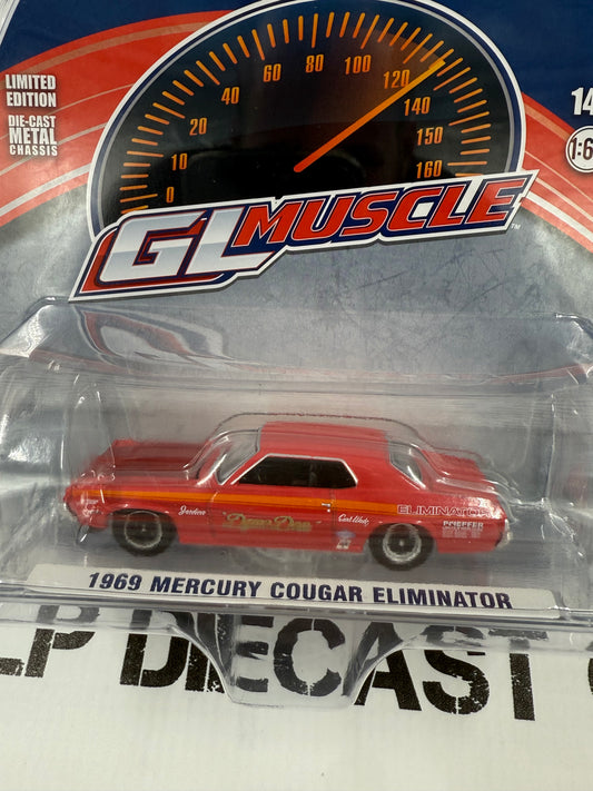 GREENLIGHT 1969 Mercury Cougar Eliminator Dyno Don 1:64 Diecast GL Muscle