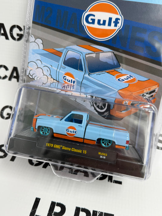 CHASE M2 1979 GMC Sierra Classic 15 Gulf 1:64 Diecast Mijo