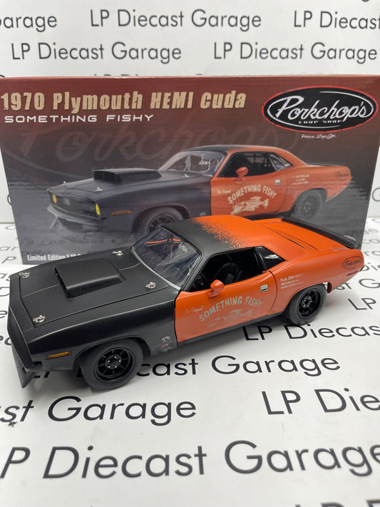 ACME 1970 Plymouth HEMI Cuda Something Fishy Porkchop's Chop Shop 1:18 Diecast A1806131