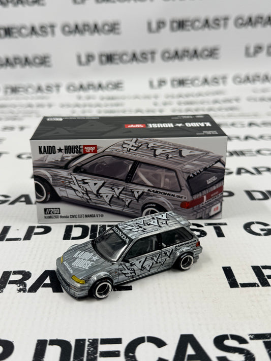 RAW CHASE MINI GT KAIDO HOUSE Honda Civic EF Manga V1 1:64 Diecast