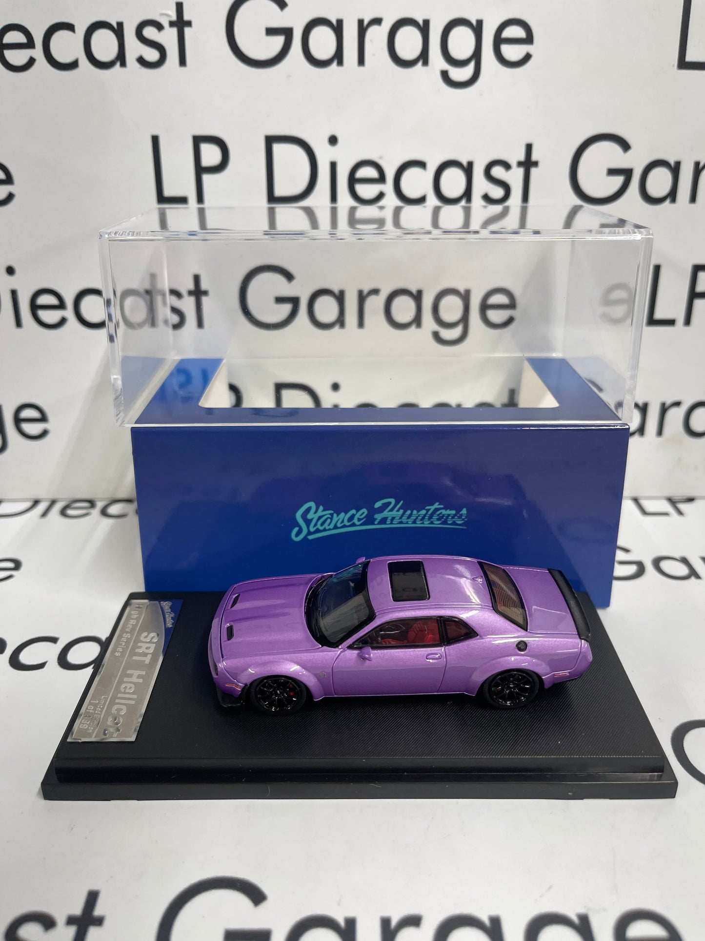 STANCE HUNTERS 2023 Dodge Challenger SRT Hellcat Purple 1:64 Diecast