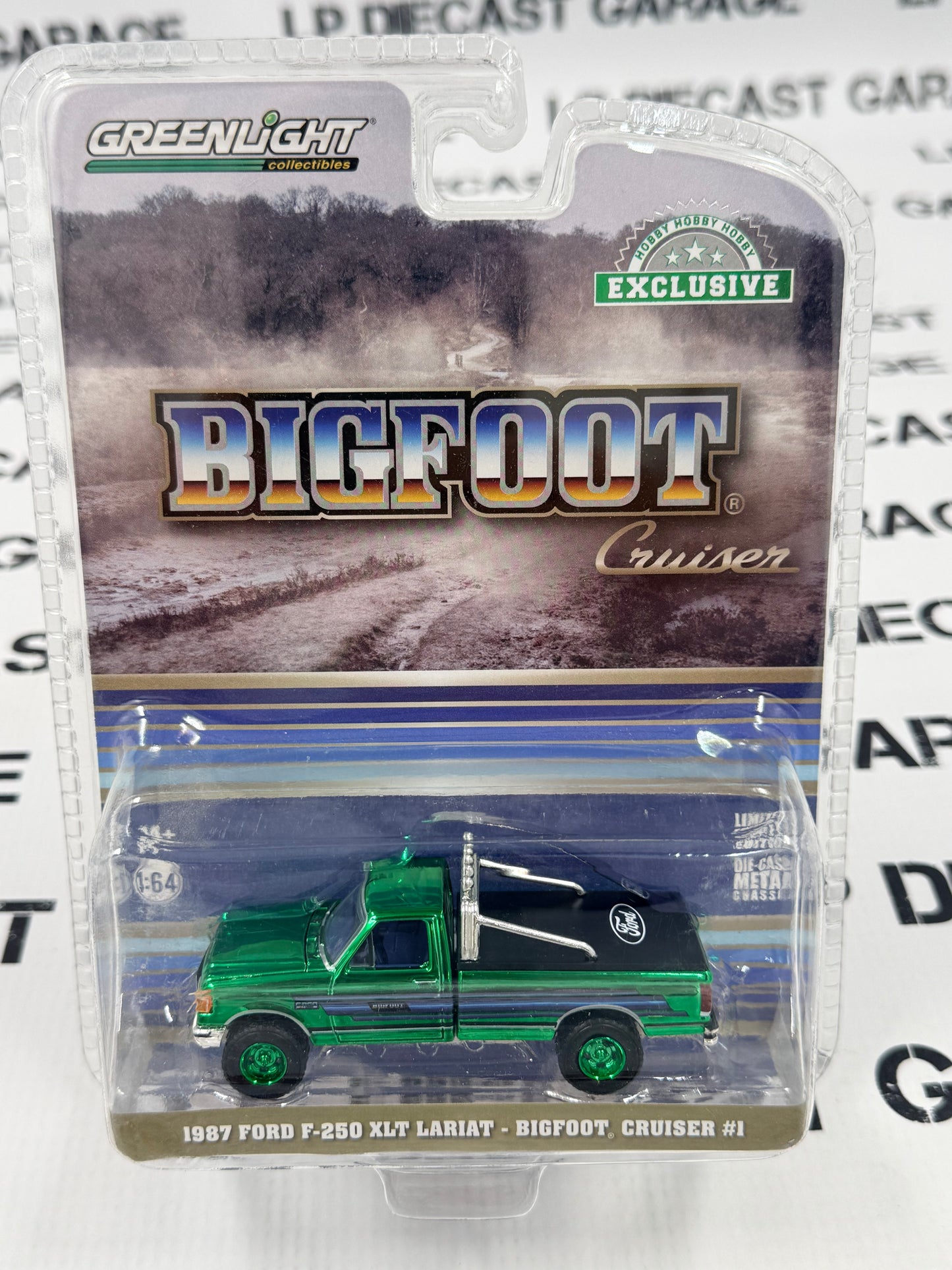 CHASE GREENLIGHT 1987 Ford F-250 Bigfoot Cruiser 1:64 Diecast