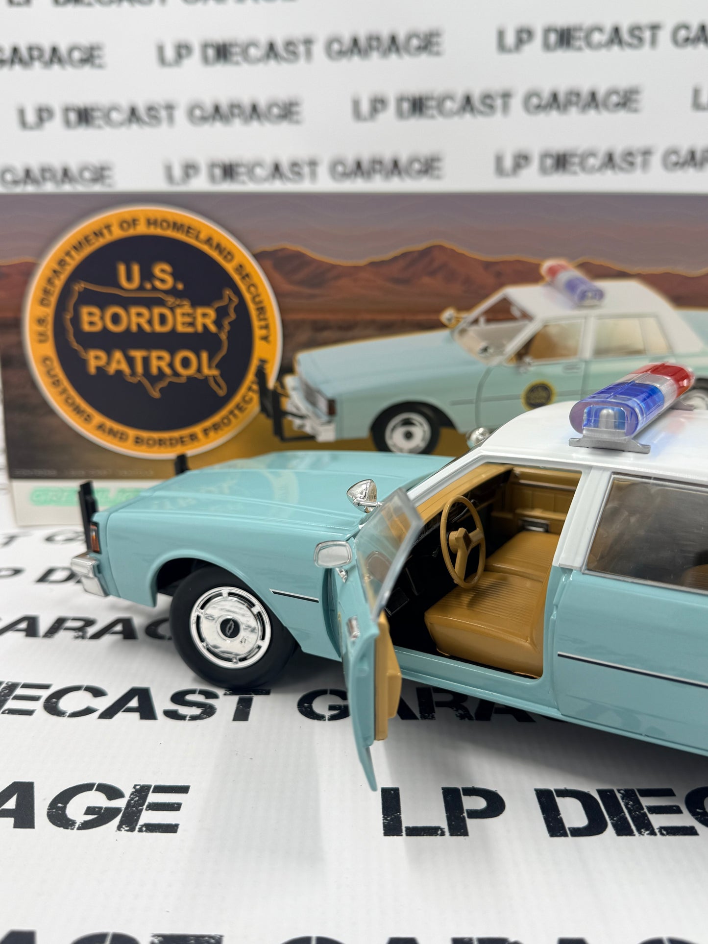 GREENLIGHT 1987 Chevrolet Caprice US Border Patrol 9C1 1:18 Diecast