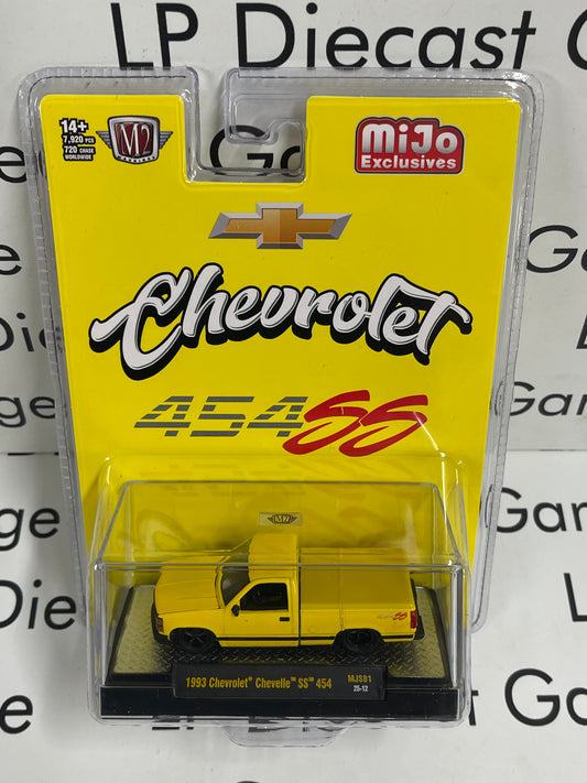 M2 1993 Chevrolet Silverado SS 454 Yellow 1:64 Diecast MiJo