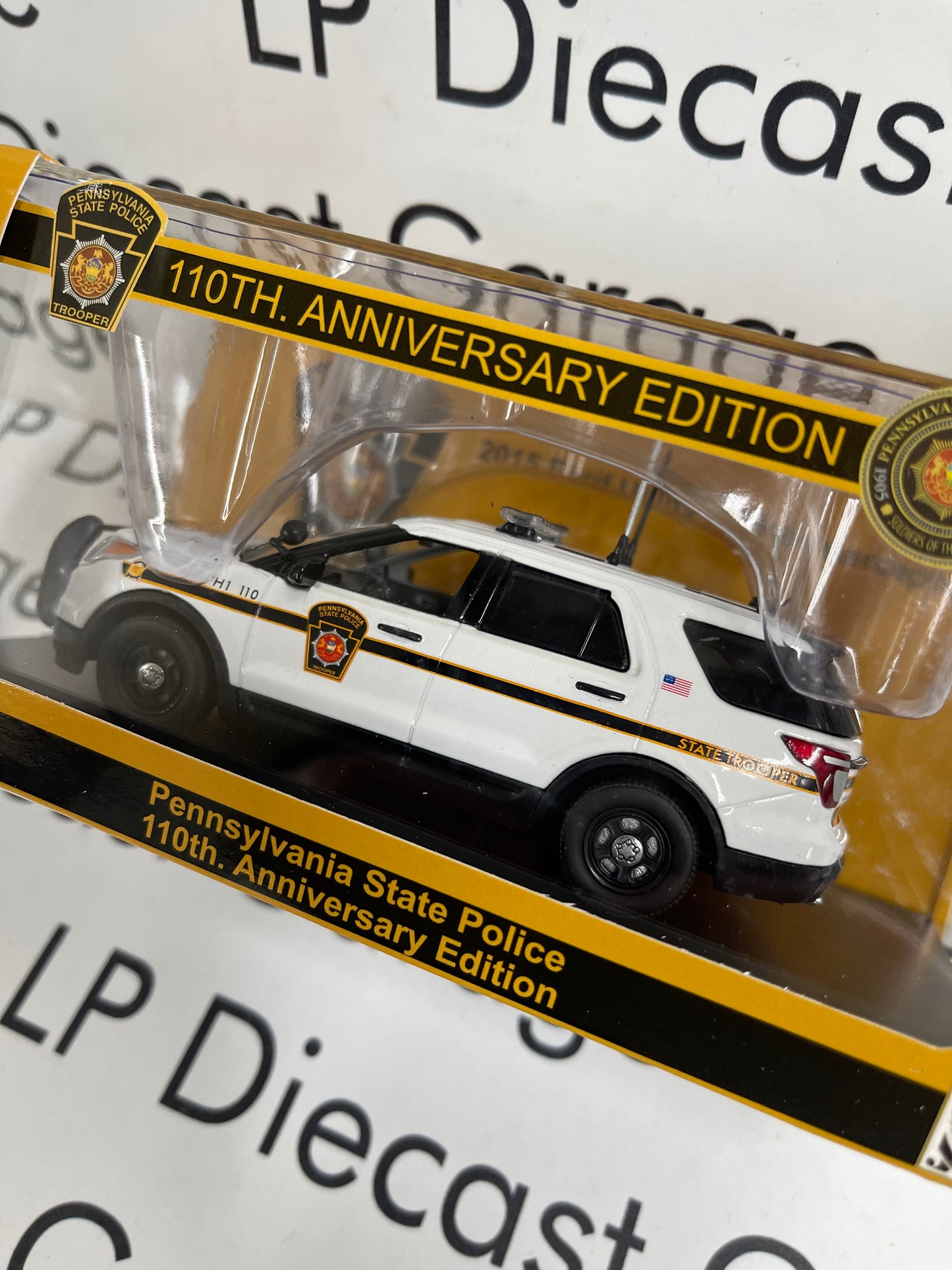 FIRST RESPONSE 2015 Ford Explorer PA State Trooper 1:43 Diecast 110th Anniversary